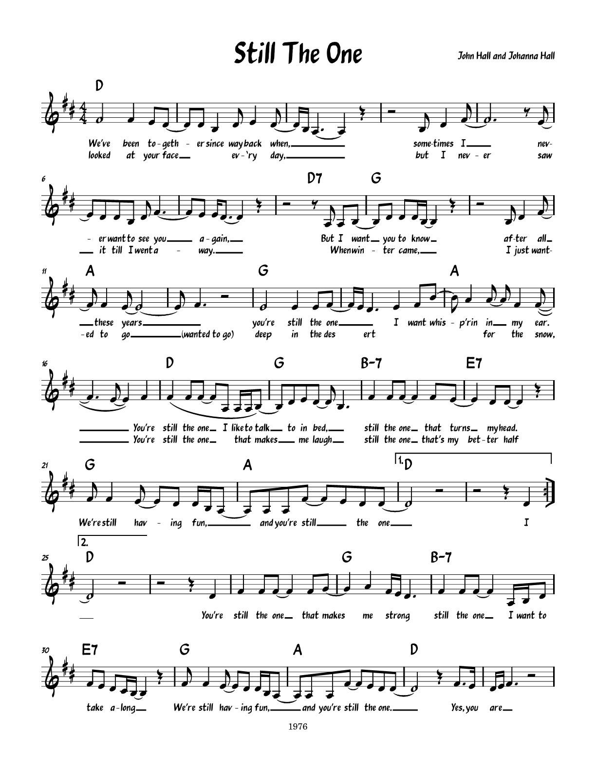 Sheet Music